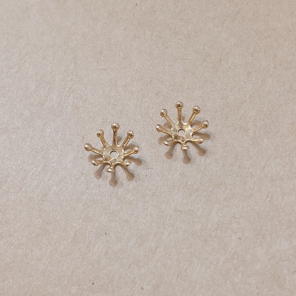 Jasmmeggy 水晶花飾品手作材料｜手作串珠｜飾品配件 類花蕊花托