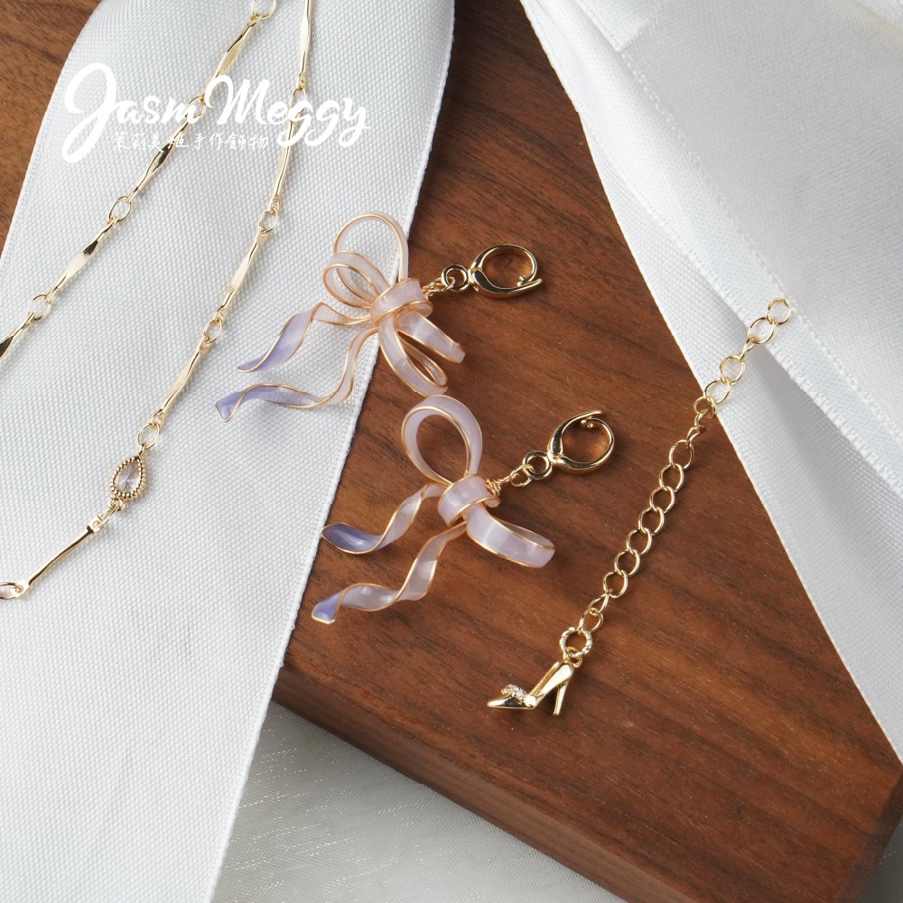 Jasmmeggy 茉莉美姬水晶花手作飾品 活動限定加購－竹節鍊