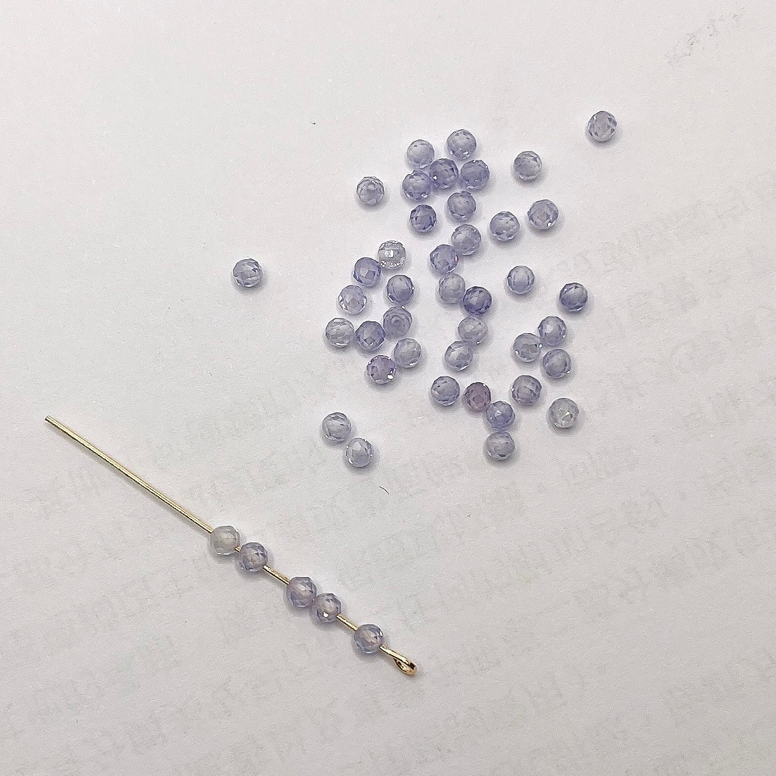 Jasmmeggy 水晶花飾品手作材料｜手作串珠｜飾品配件，閃亮鋯石切面珠