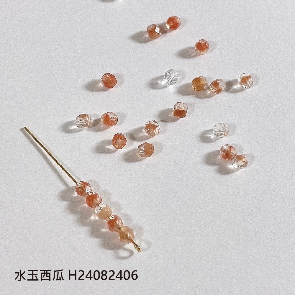 Jasmmeggy 水晶花飾品手作材料｜手作串珠｜飾品配件，捷克火磨珠
