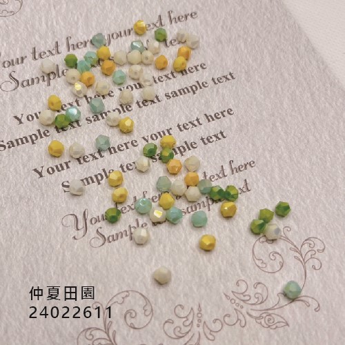 Jasmmeggy 水晶花飾品手作材料｜手作串珠｜飾品配件，鑽石型切面珠