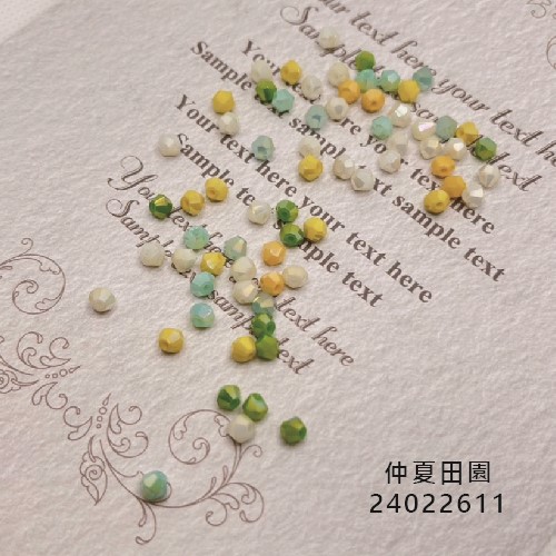 Jasmmeggy 水晶花飾品手作材料｜手作串珠｜飾品配件，鑽石型切面珠