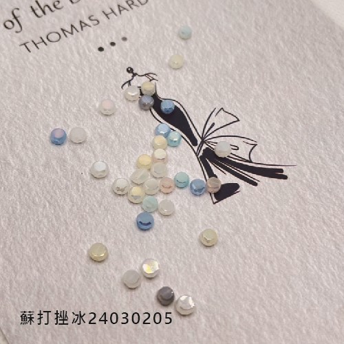 Jasmmeggy 水晶花飾品手作材料｜手作串珠｜飾品配件，多彩漢堡扁珠