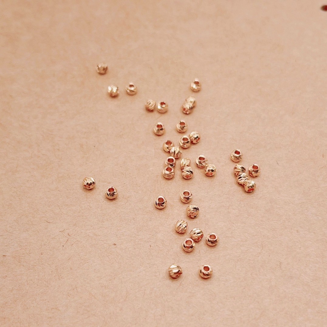Jasmmeggy 水晶花飾品手作材料｜手作串珠｜飾品配件 橫切紋路隔珠