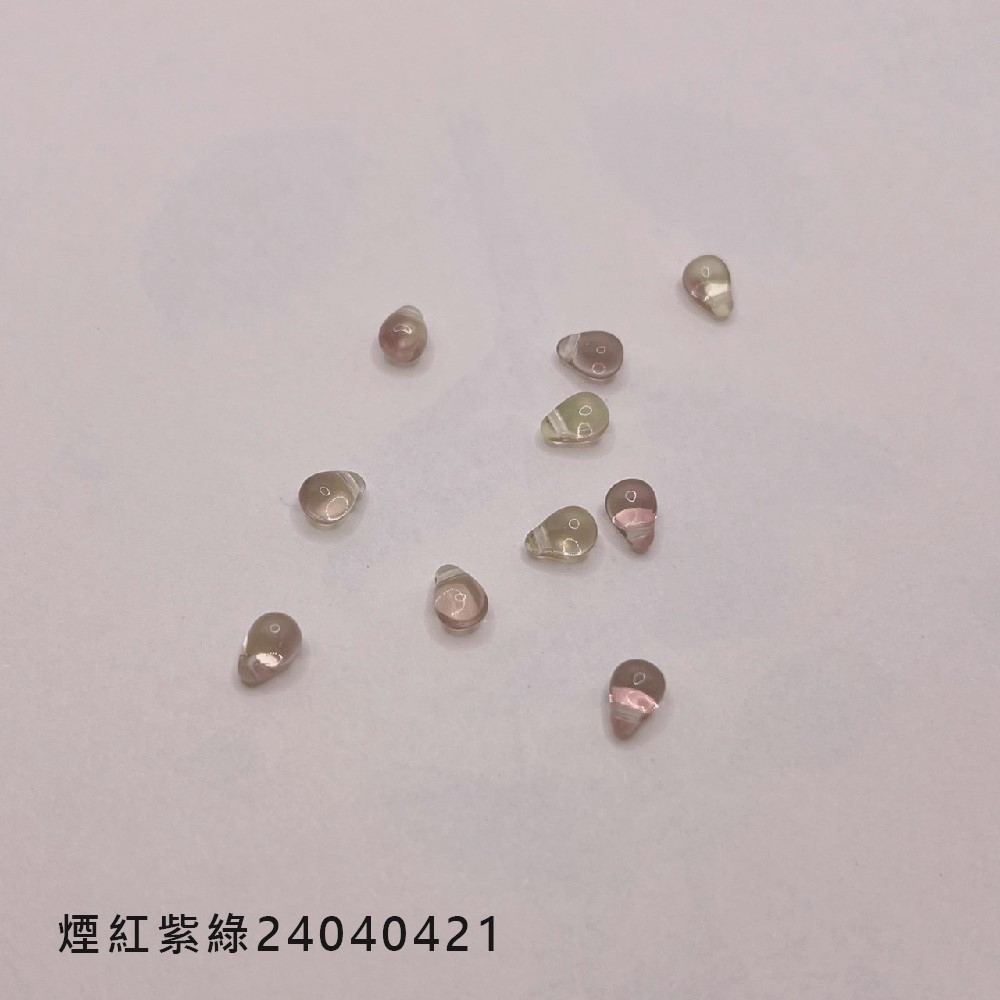 Jasmmeggy 水晶花飾品手作材料｜手作串珠｜飾品配件 水滴捷克珠