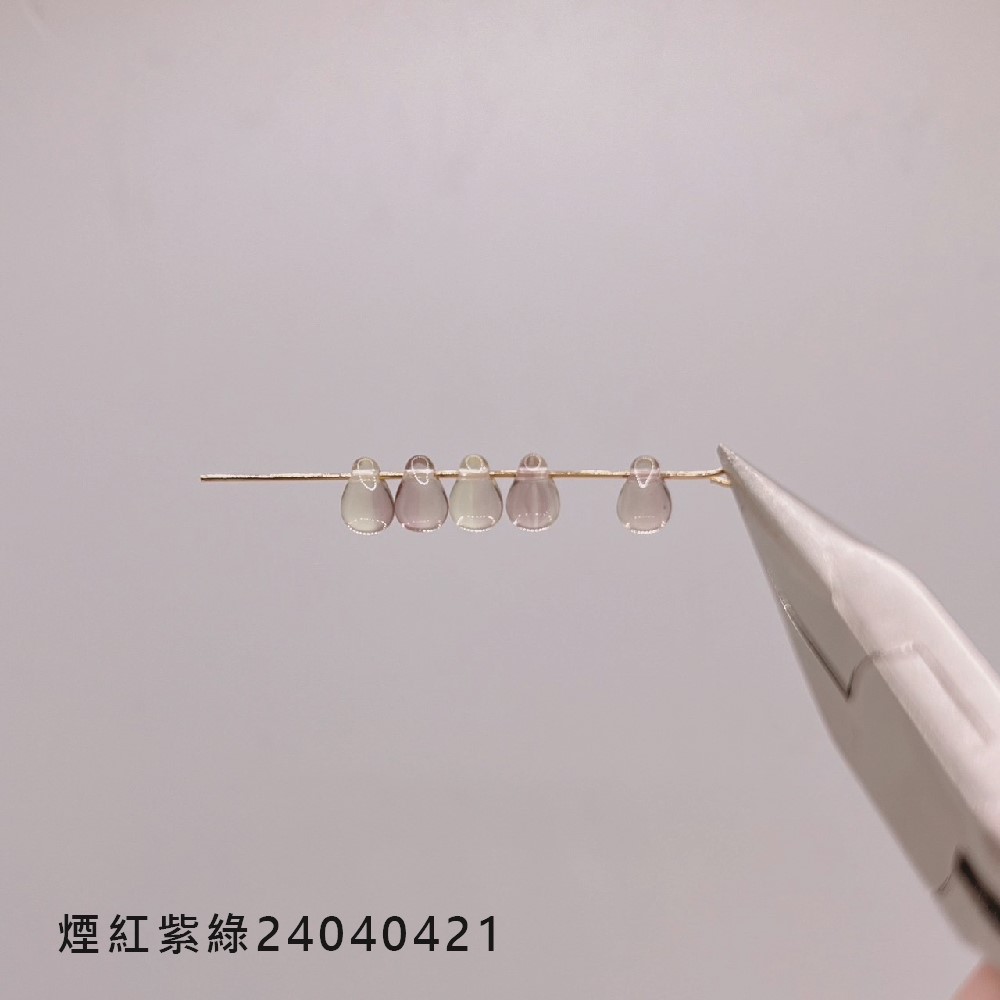 Jasmmeggy 水晶花飾品手作材料｜手作串珠｜飾品配件 水滴捷克珠