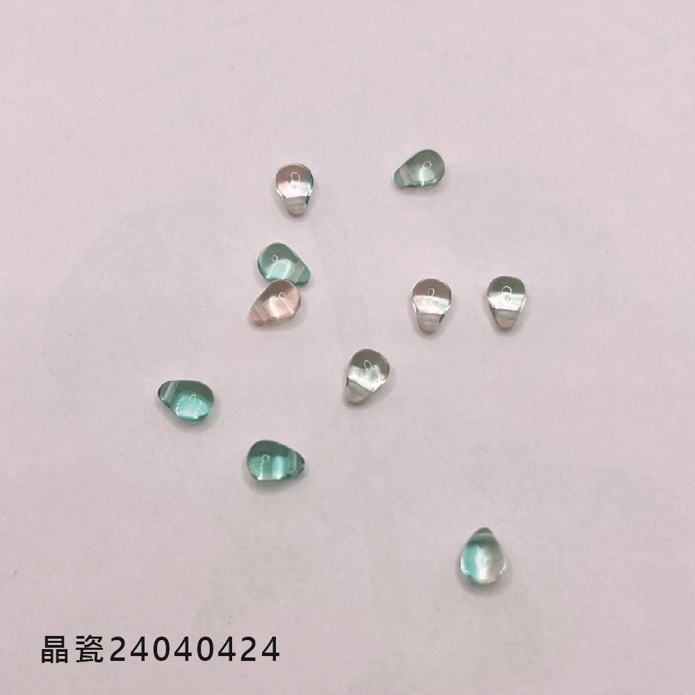 Jasmmeggy 水晶花飾品手作材料｜手作串珠｜飾品配件 水滴捷克珠