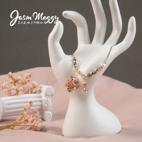 Jasmmeggy 茉莉美姬水晶花手作飾品 芭蕾舞·伶 手鏈