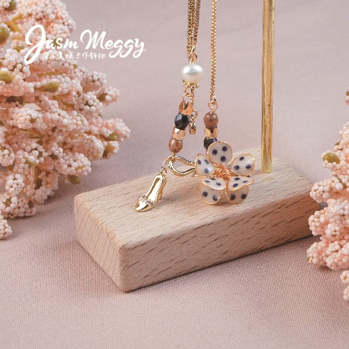 Jasmmeggy 茉莉美姬水晶花手作飾品 芭蕾舞·伶 手鏈
