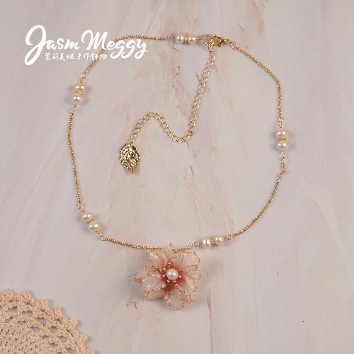 Jasmmeggy 茉莉美姬水晶花手作飾品  藝の珠項鍊