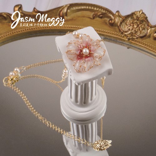 Jasmmeggy 茉莉美姬水晶花手作飾品  藝の珠項鍊