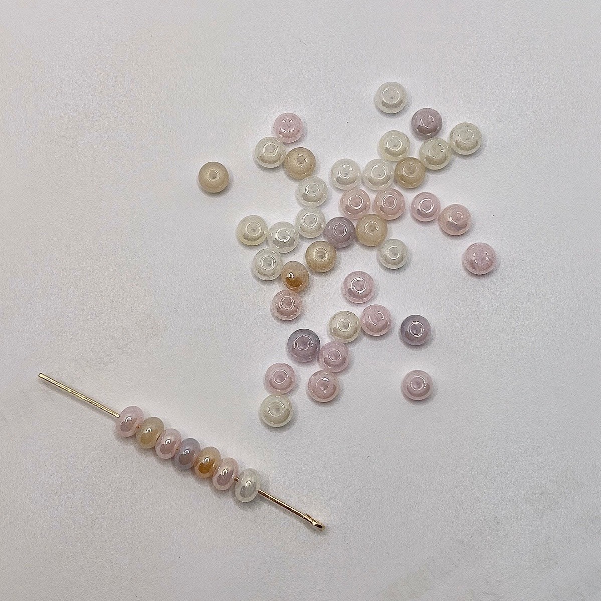 Jasmmeggy 水晶花飾品手作材料｜手作串珠｜飾品配件 古溜算盤珠