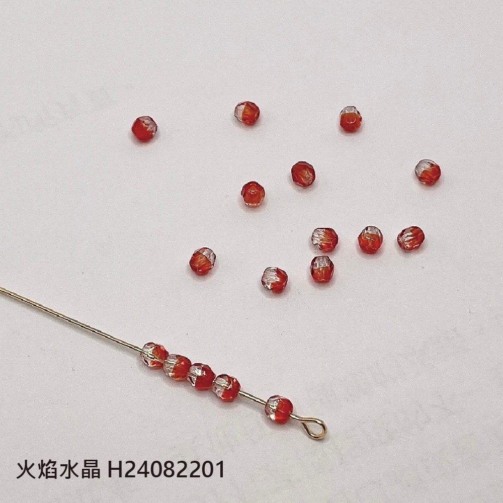 Jasmmeggy 水晶花飾品手作材料｜手作串珠｜飾品配件，捷克火磨珠