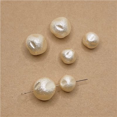 神似棉花珍珠的異形皺皺仿珍珠 H24082005-2006