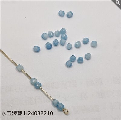 捷克火磨珠 - 藍/ 紫色系 3mm