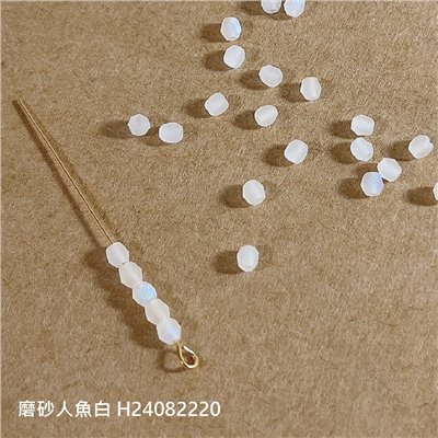 捷克火磨珠 - 黑/ 灰色系 3mm