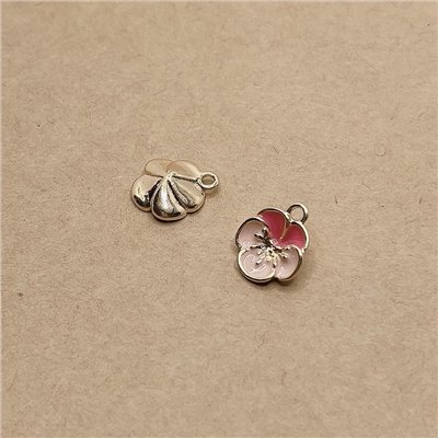 彩堇花朵吊墜 H24090925